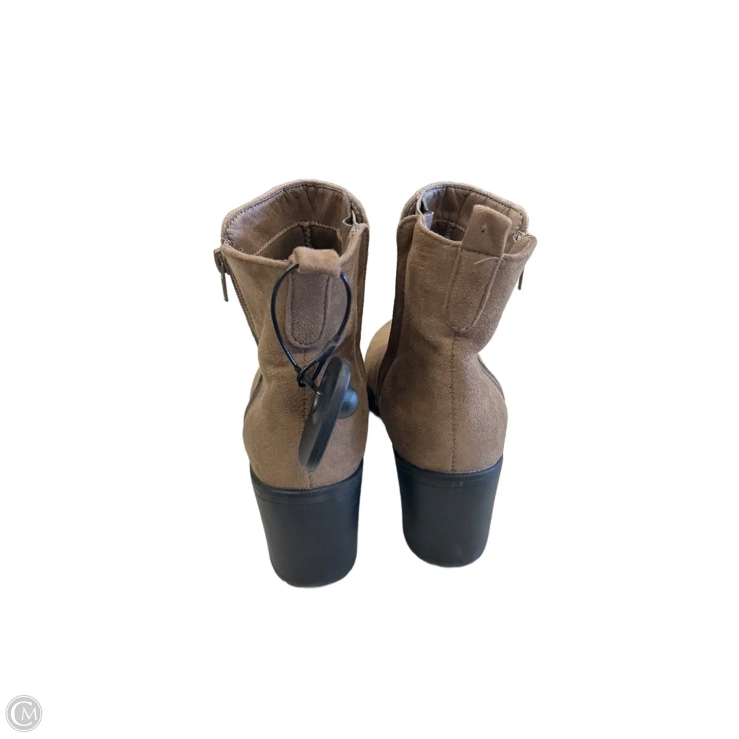 Boots Ankle Heels By Wild Diva In Brown, Size: 7