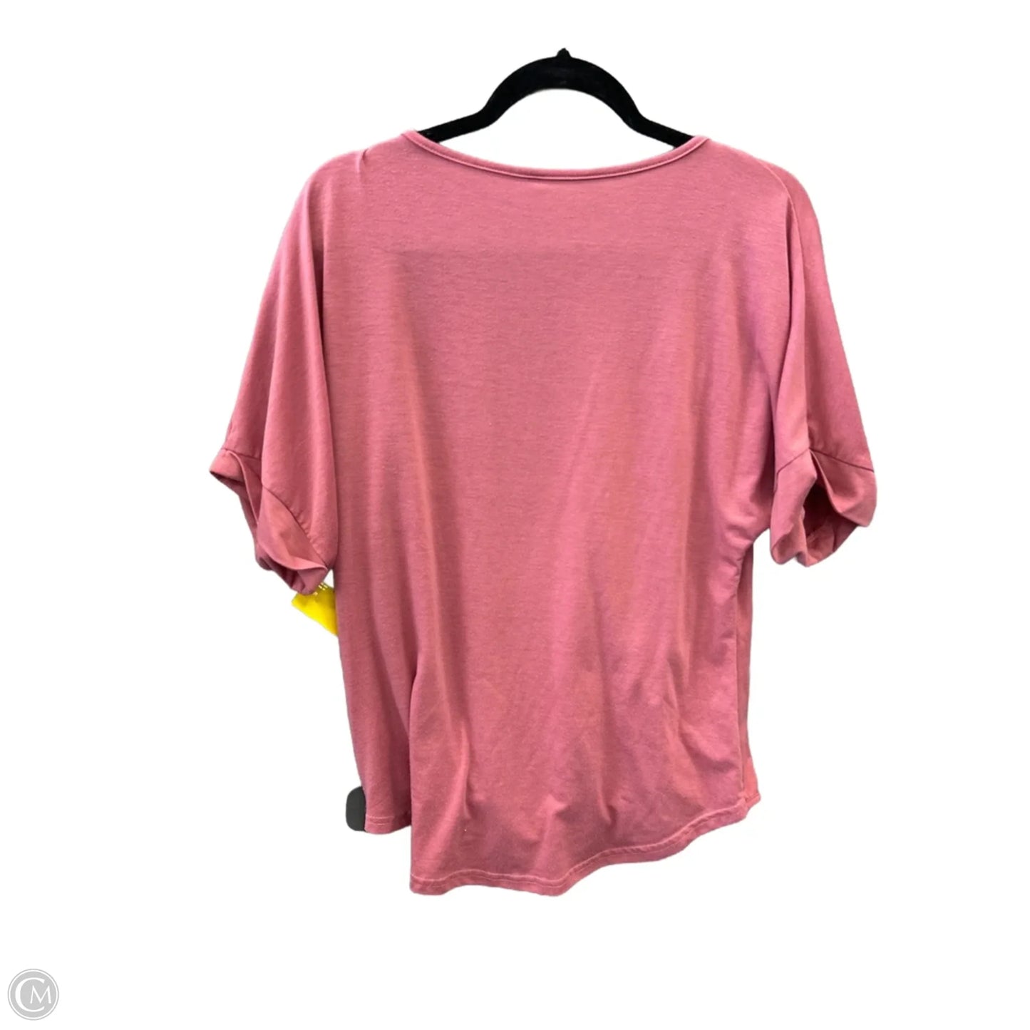Top Short Sleeve By Clothes Mentor In Pink, Size: L