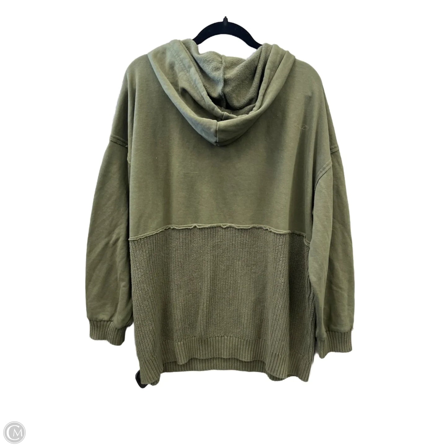 Sweatshirt Hoodie By Time And Tru In Green, Size: 3x