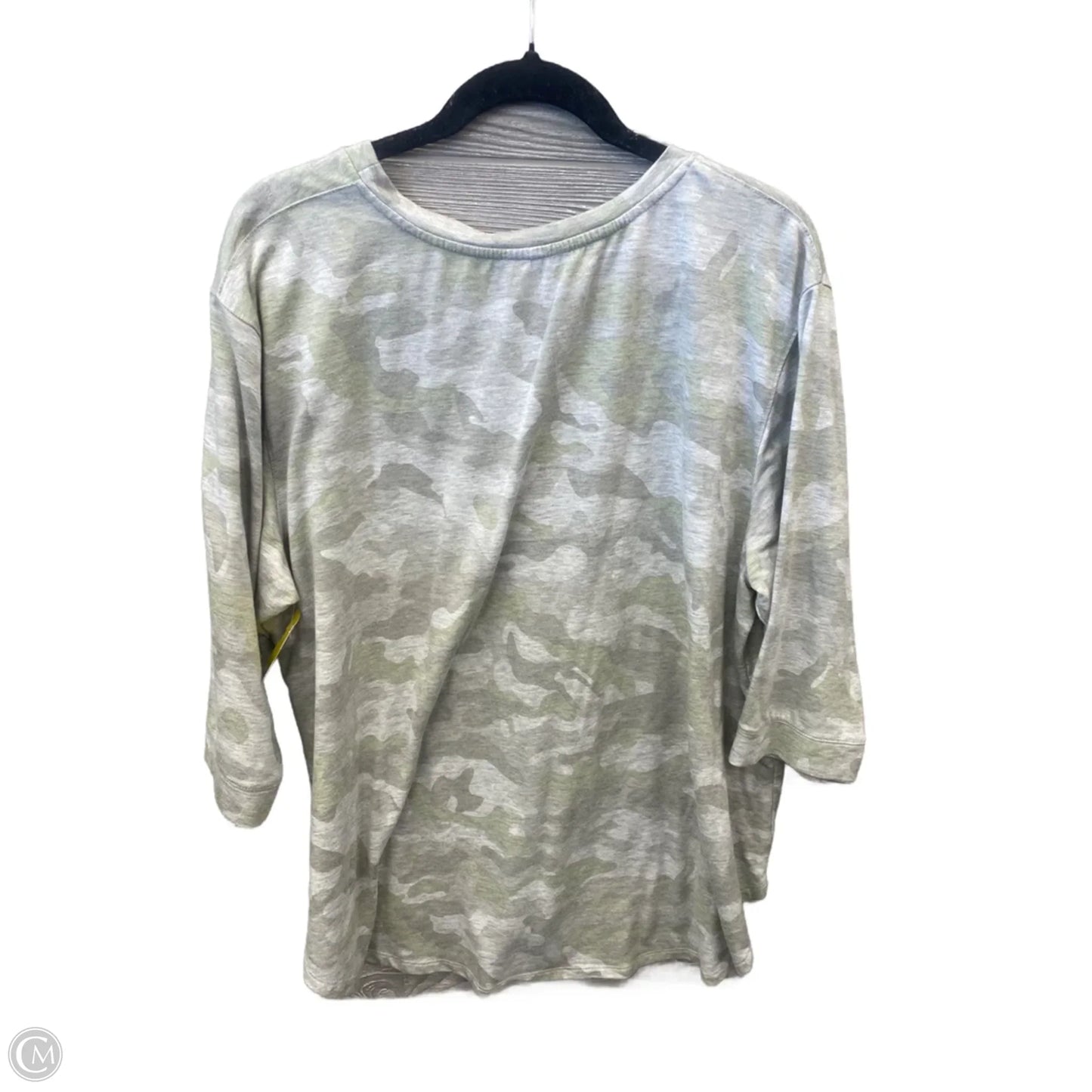 Top Long Sleeve By Jane And Delancey In Camouflage Print, Size: 2x