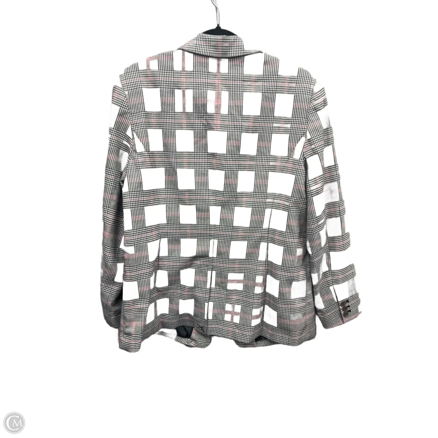 Blazer By Worthington In Plaid Pattern, Size: L