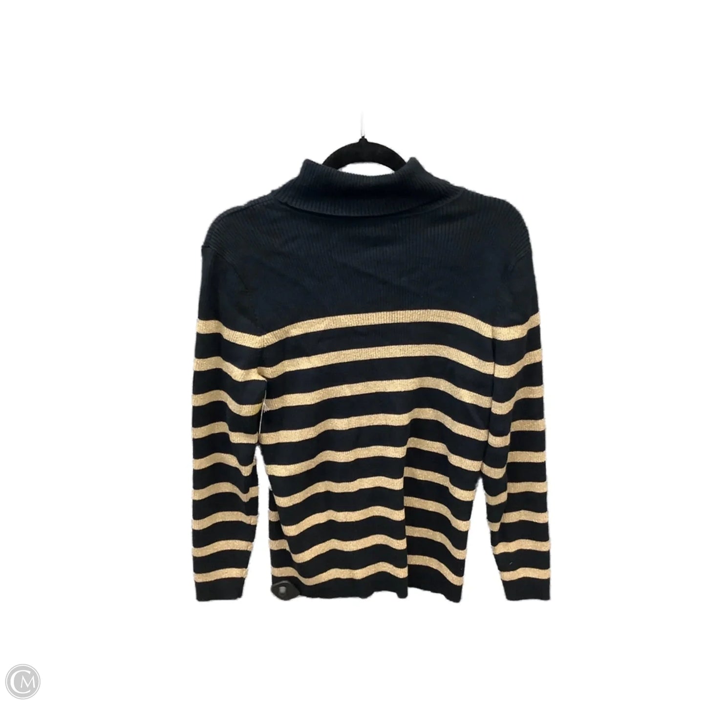 Sweater By Lauren By Ralph Lauren In Striped Pattern, Size: 1x