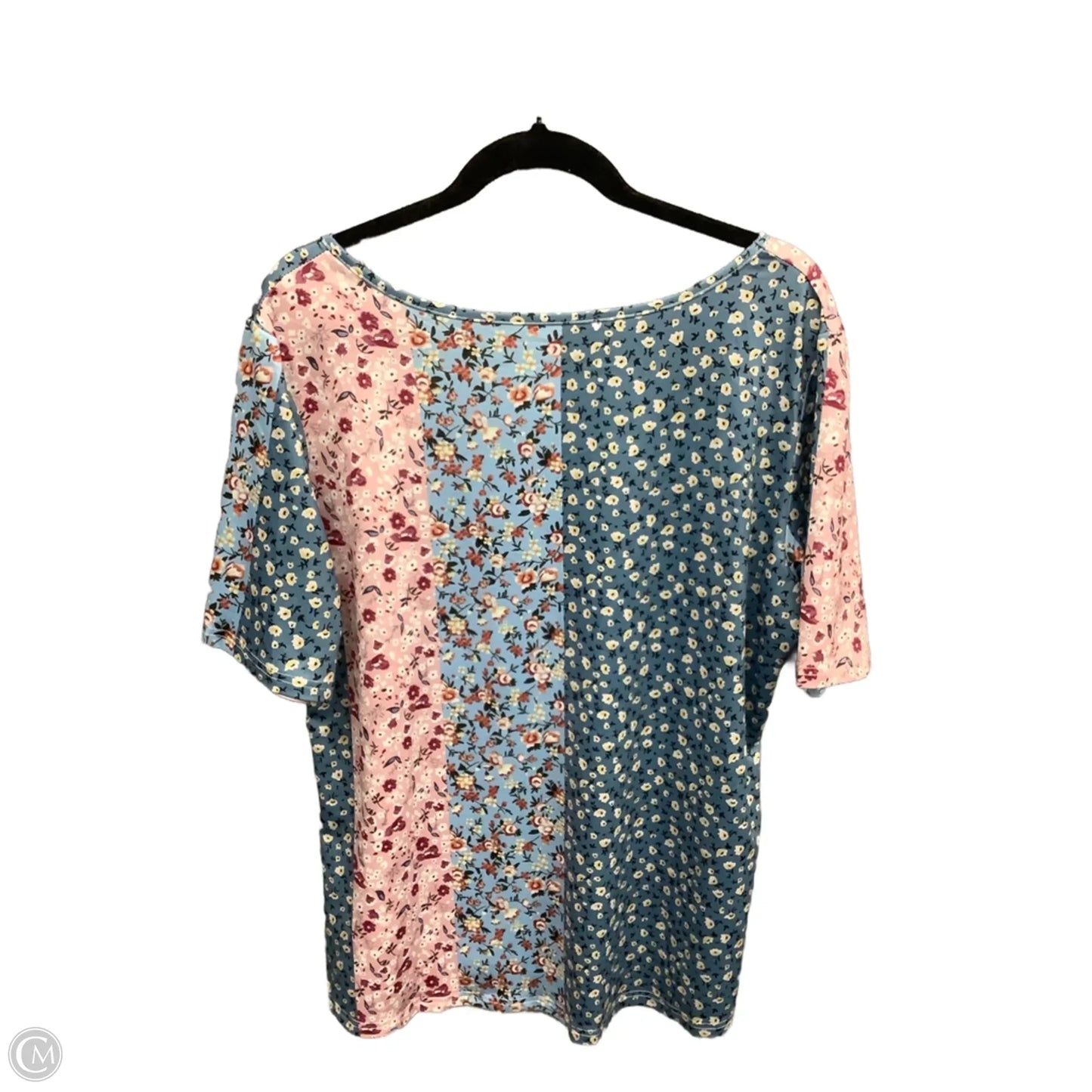 Top Short Sleeve By Clothes Mentor In Floral Print, Size: Xxl
