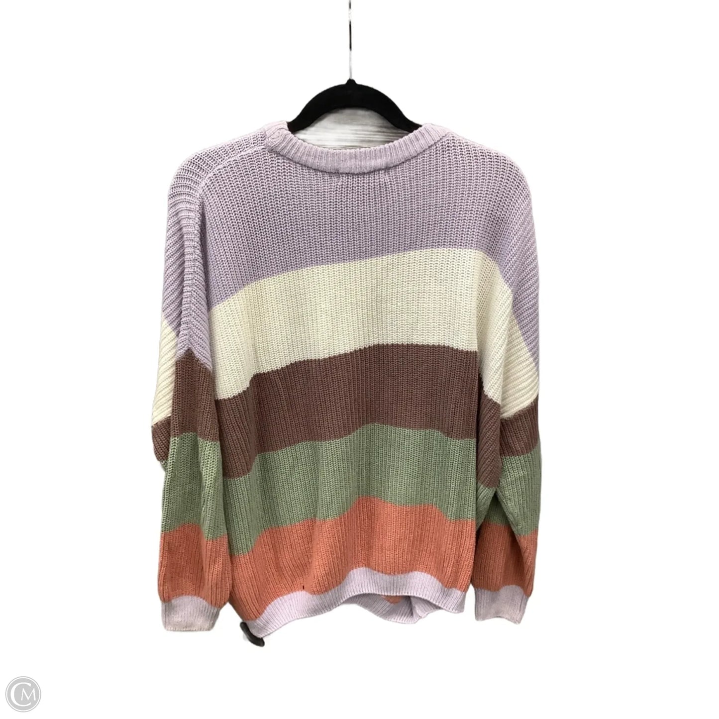 Sweater By Clothes Mentor In Striped Pattern, Size: S