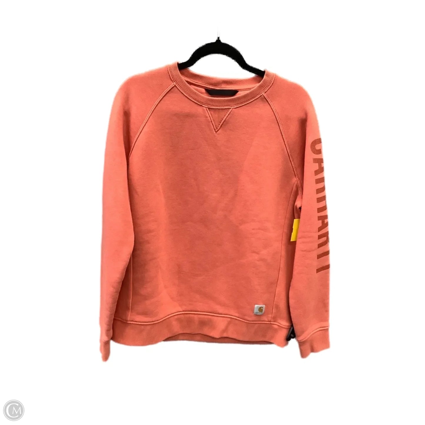 Sweatshirt Crewneck By Carhartt In Orange, Size: L