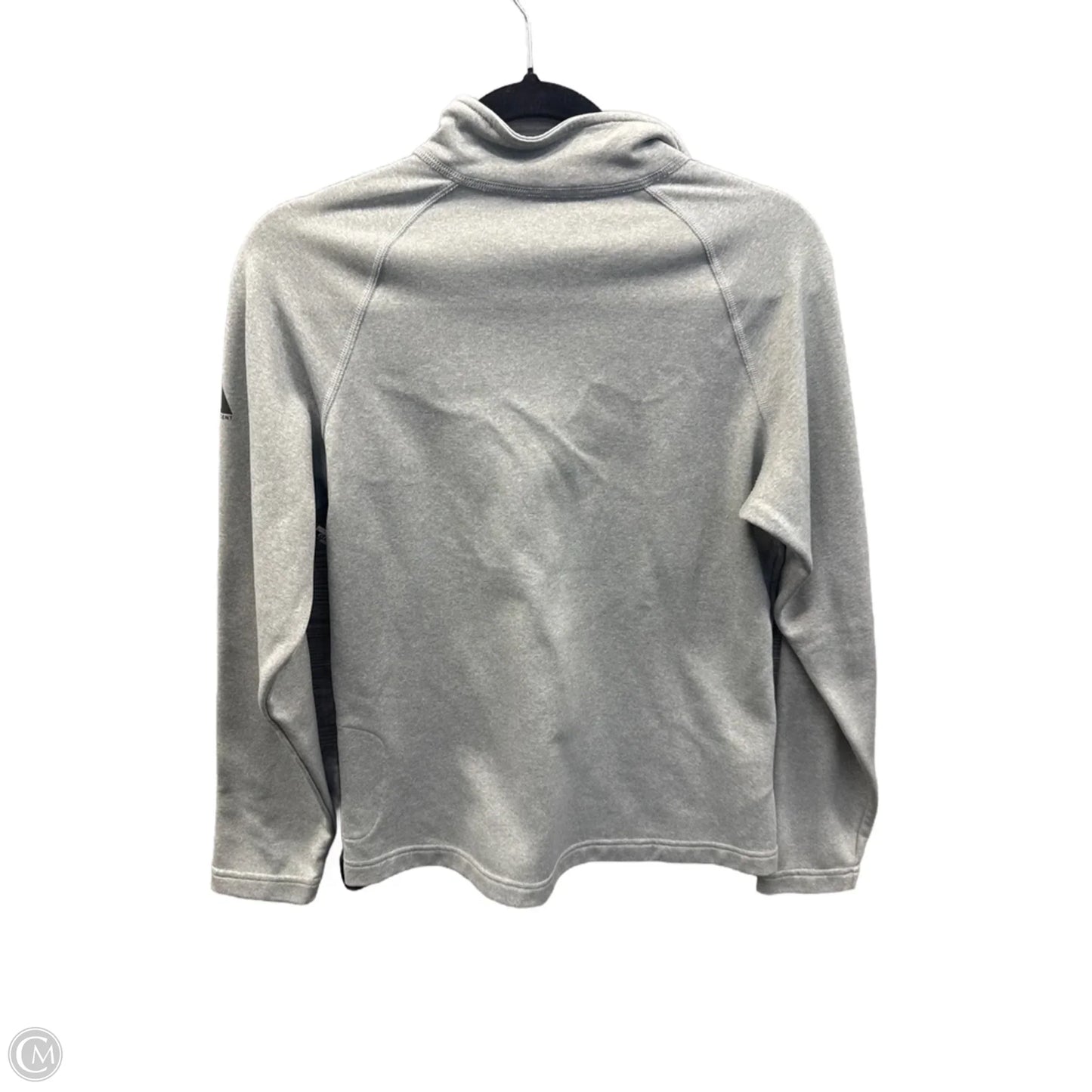 Athletic Top Long Sleeve Collar By Eddie Bauer In Grey, Size: M