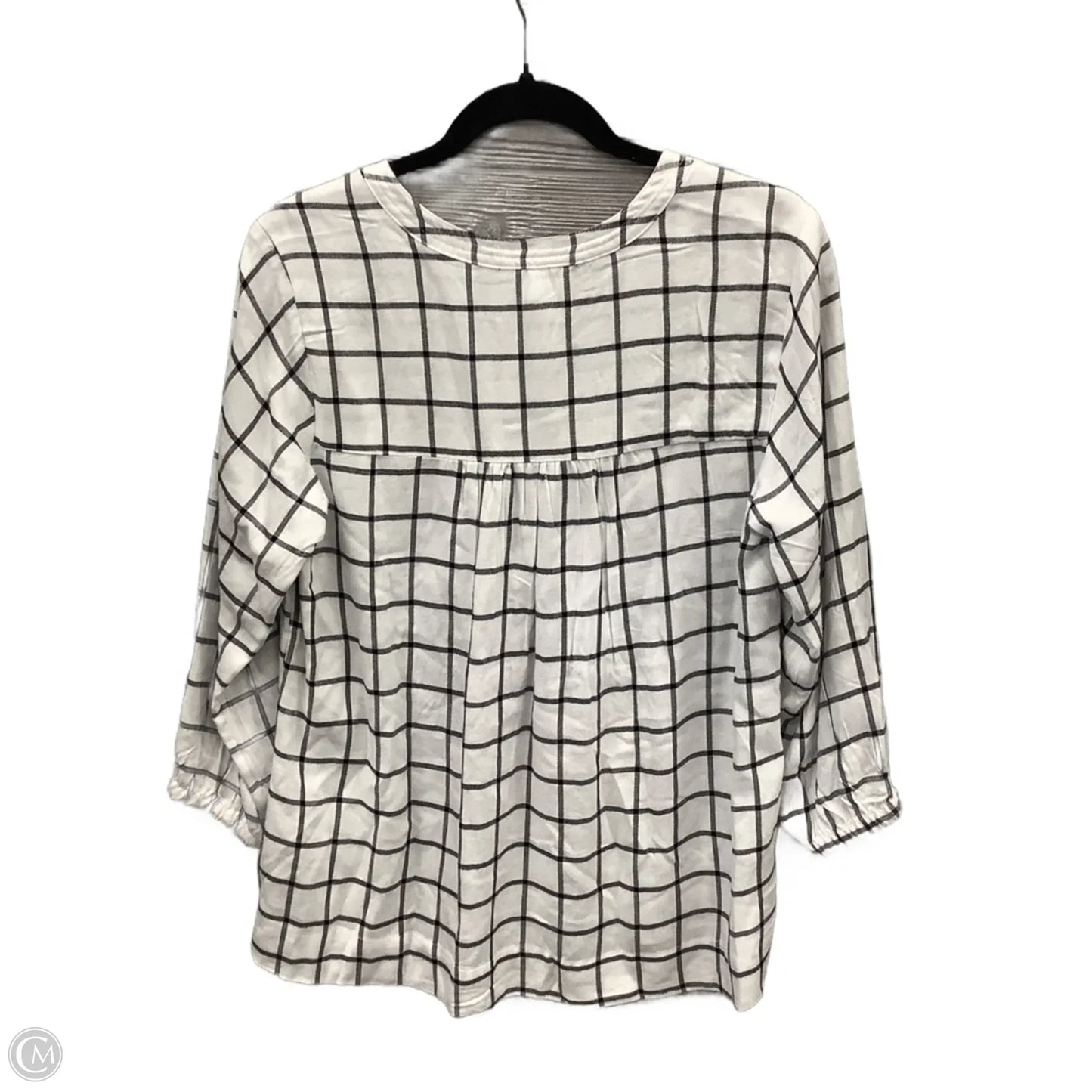 Top Long Sleeve By Wrangler In White, Size: S