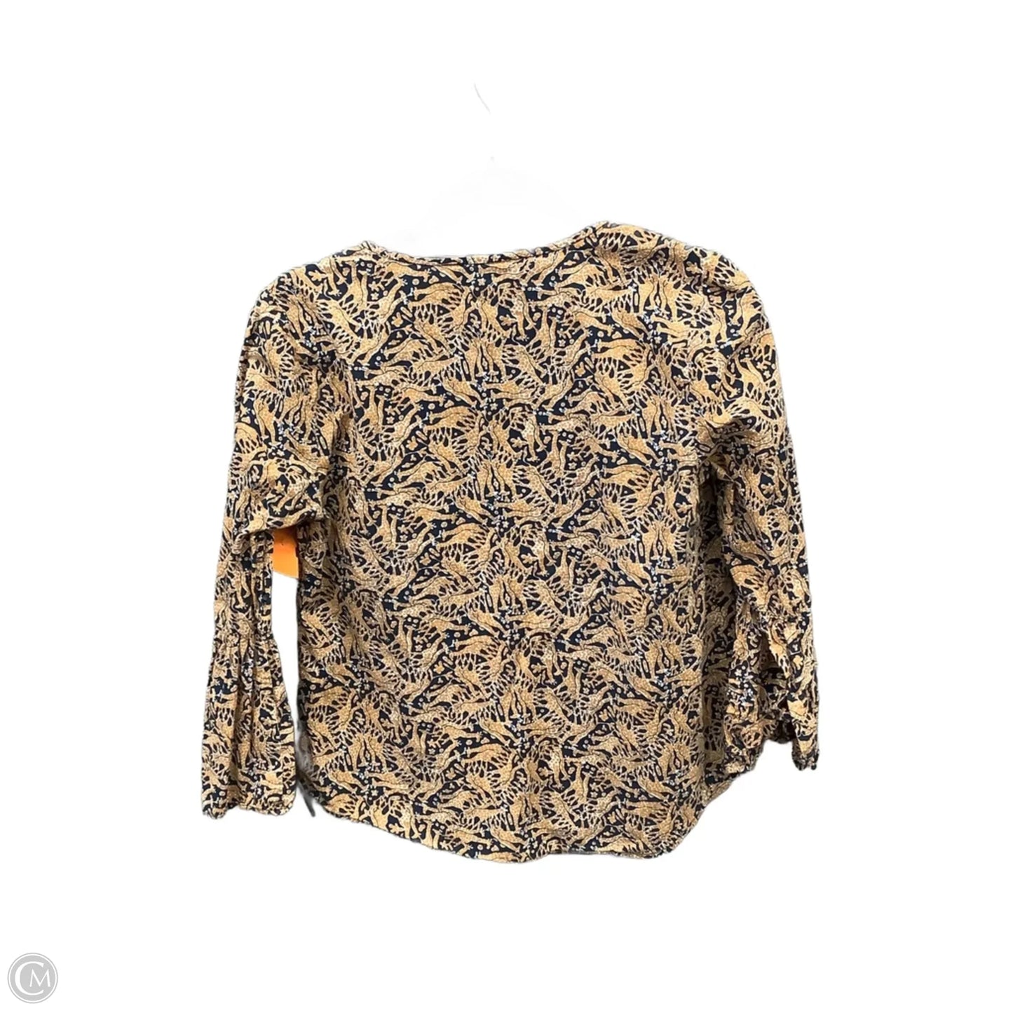 Top 3/4 Sleeve By J. Crew In Orange, Size: Xs