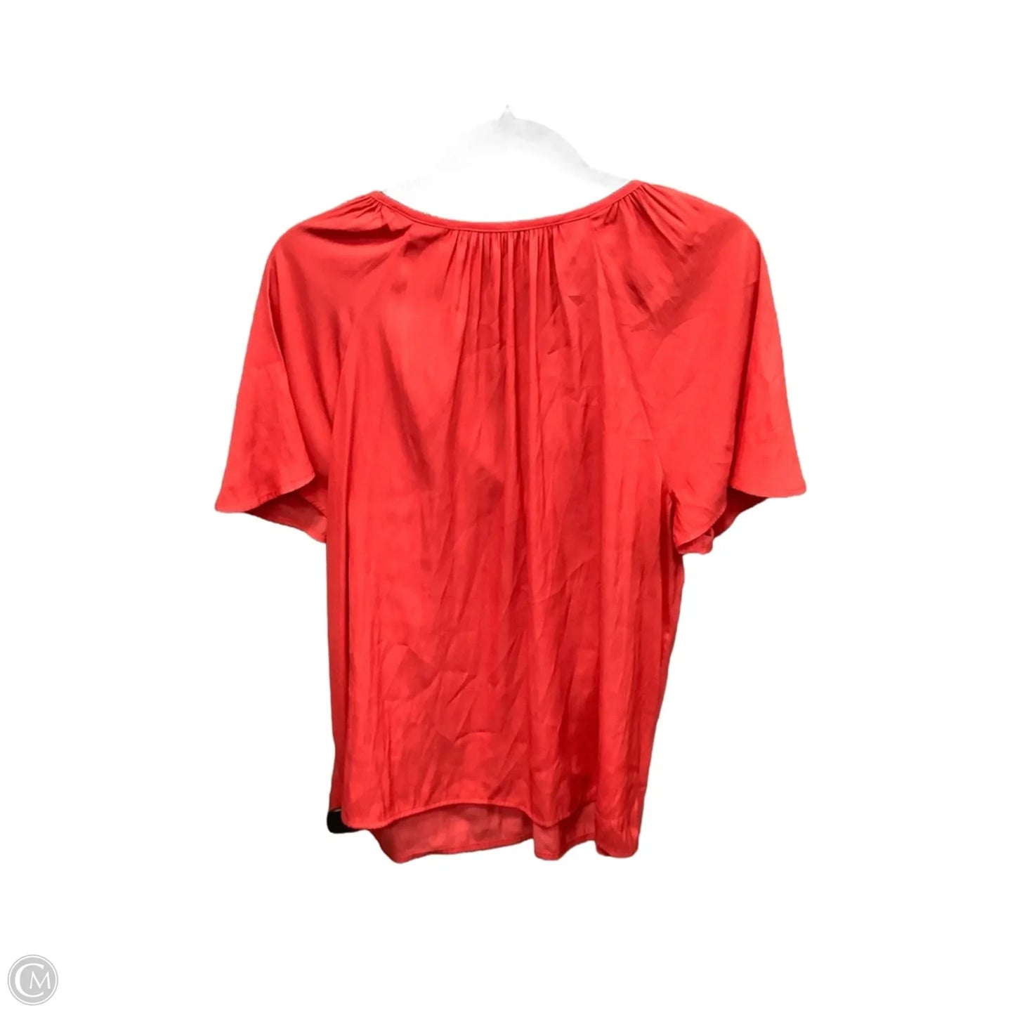 Top Short Sleeve By Simply Vera In Orange, Size: M