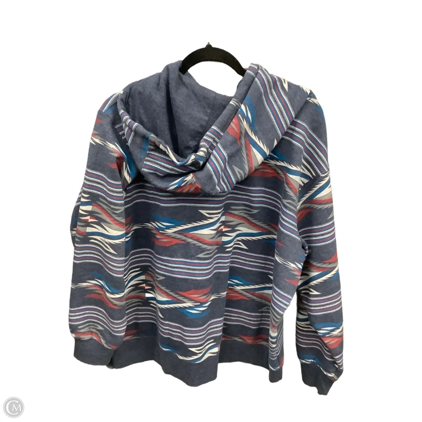 Sweatshirt Hoodie By Ariat In Blue, Size: 1x
