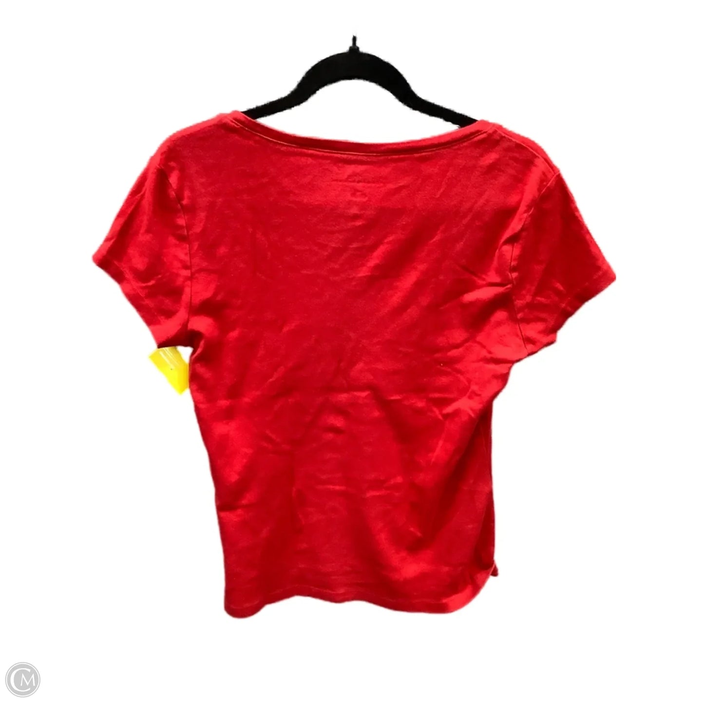 Top Short Sleeve Basic By Tommy Hilfiger In Red, Size: L