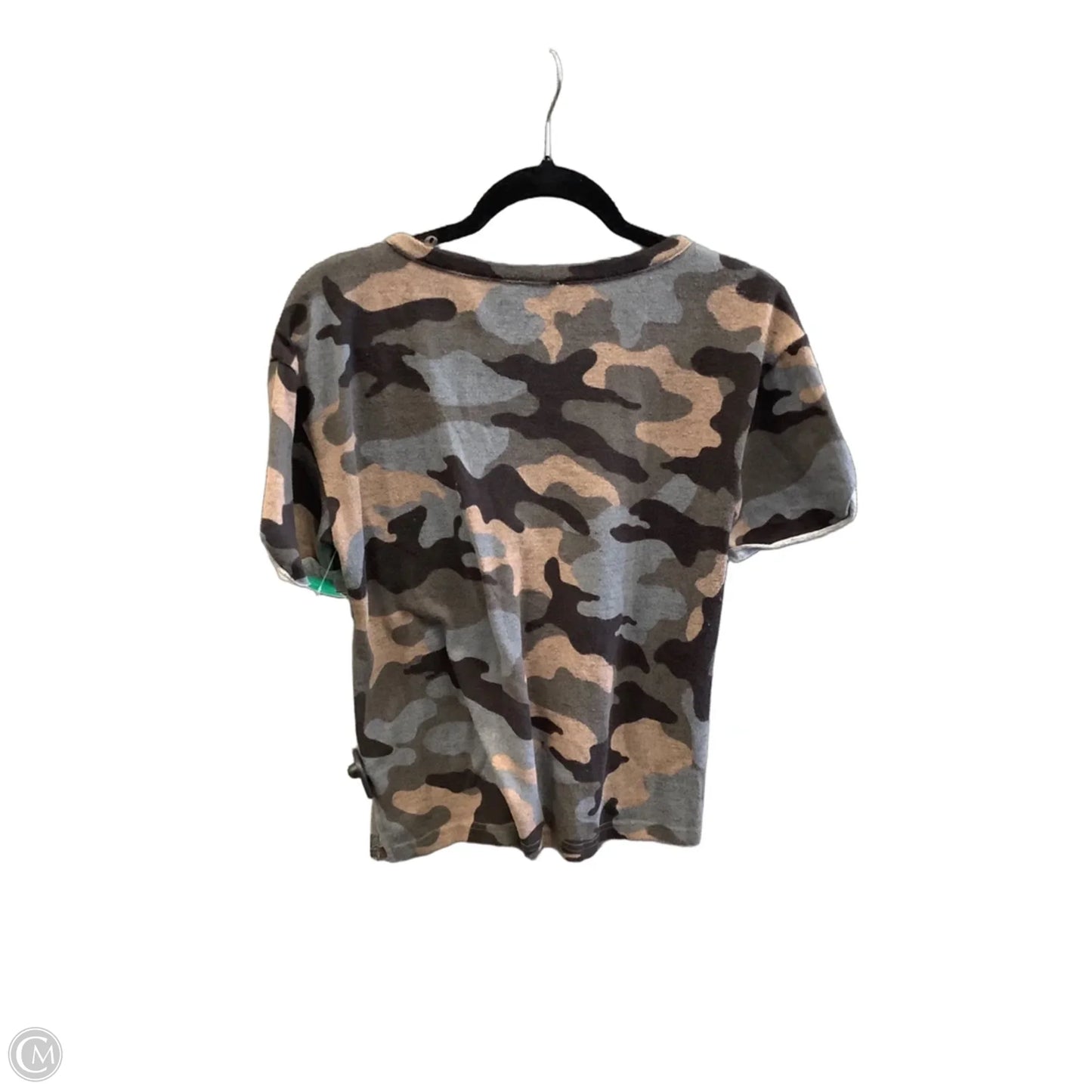 Top Short Sleeve By Bke In Camouflage Print, Size: S