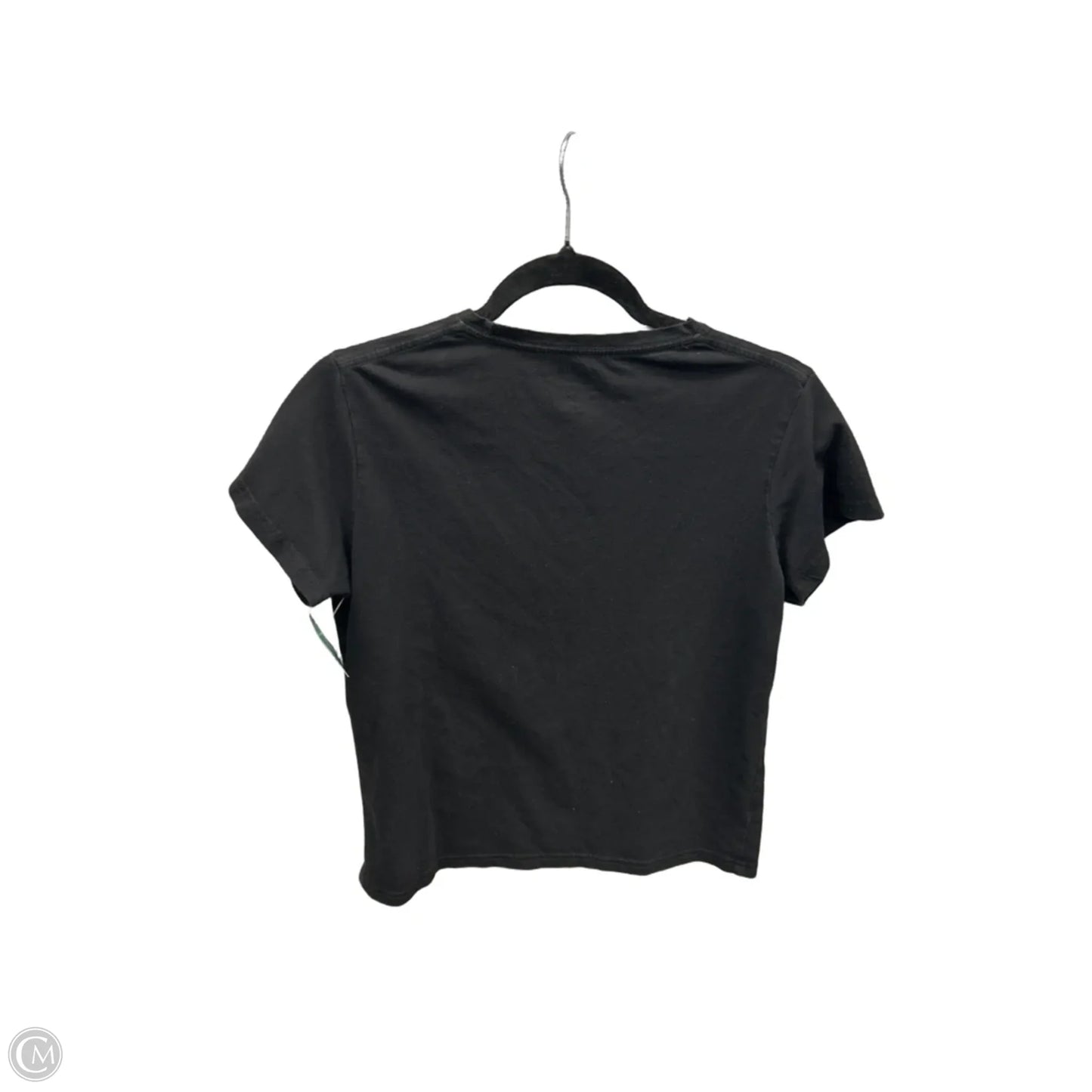 Top Short Sleeve By Shein In Black, Size: L