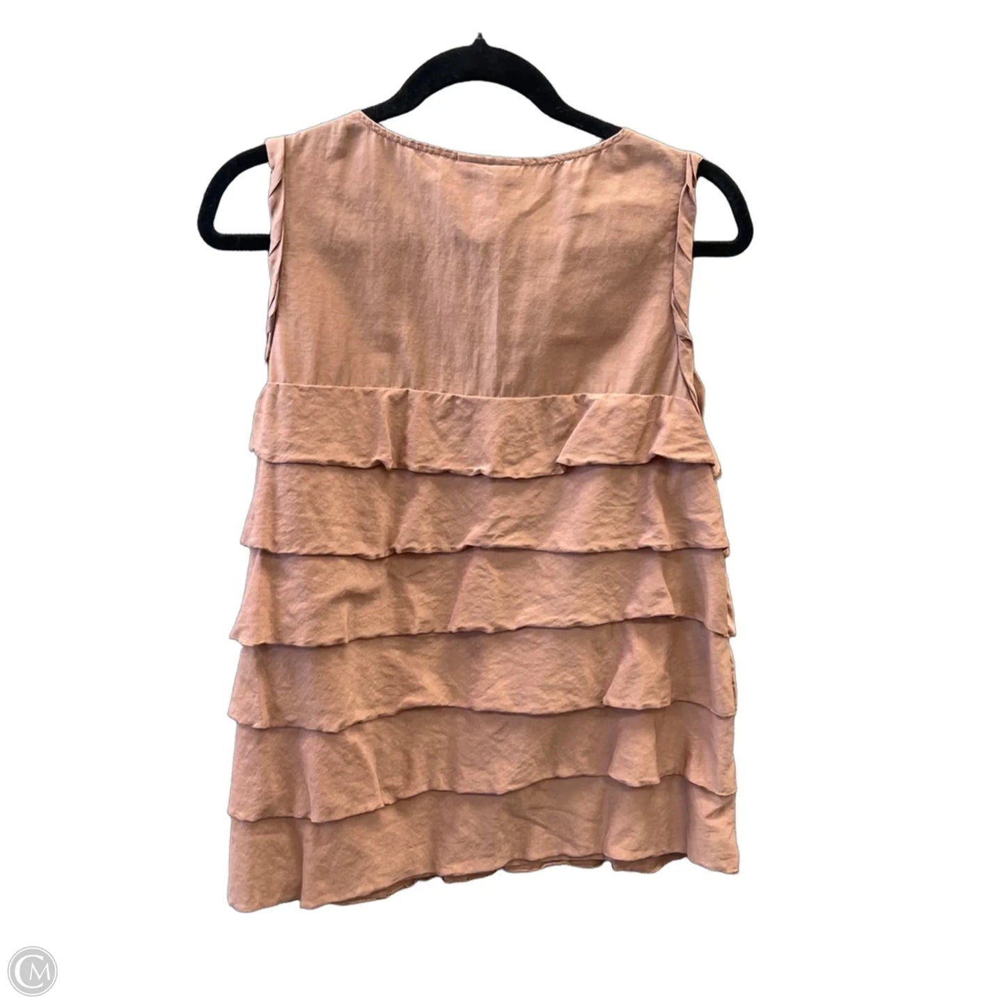 Top Sleeveless By Loft In Brown, Size: M