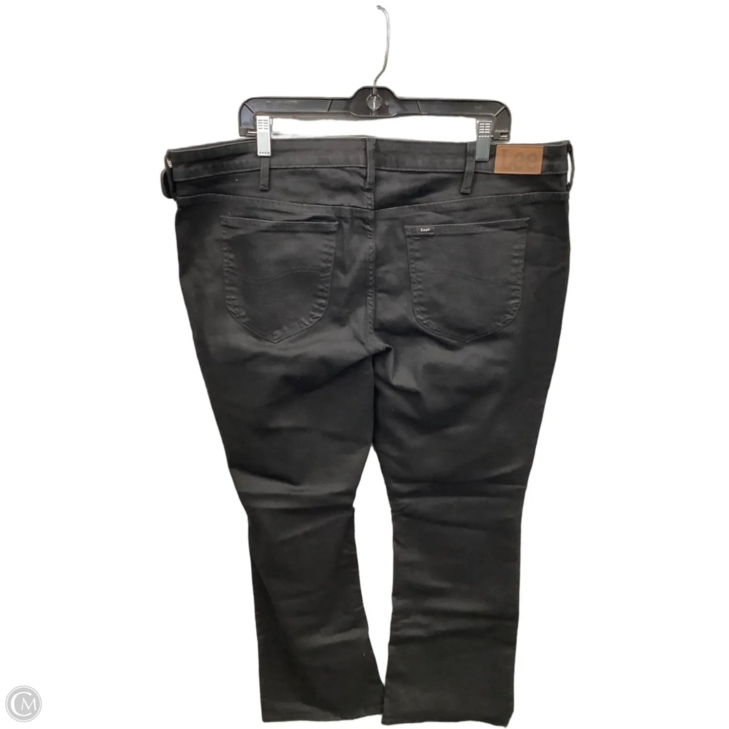 Jeans Boot Cut By Lee In Black Denim, Size: 22