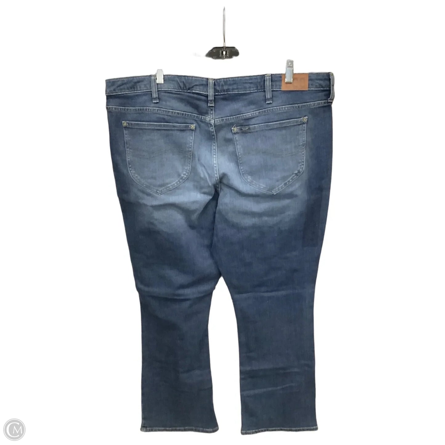 Jeans Boot Cut By Lee In Blue Denim, Size: 22
