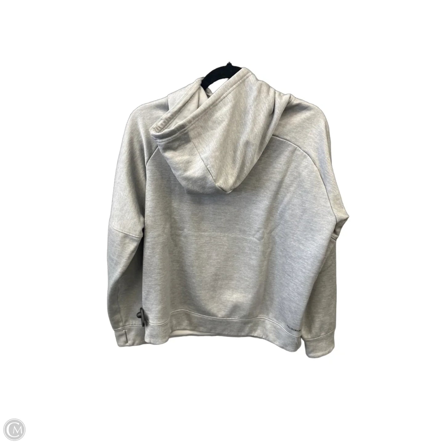 Sweatshirt Hoodie By Adidas In Grey, Size: Xl