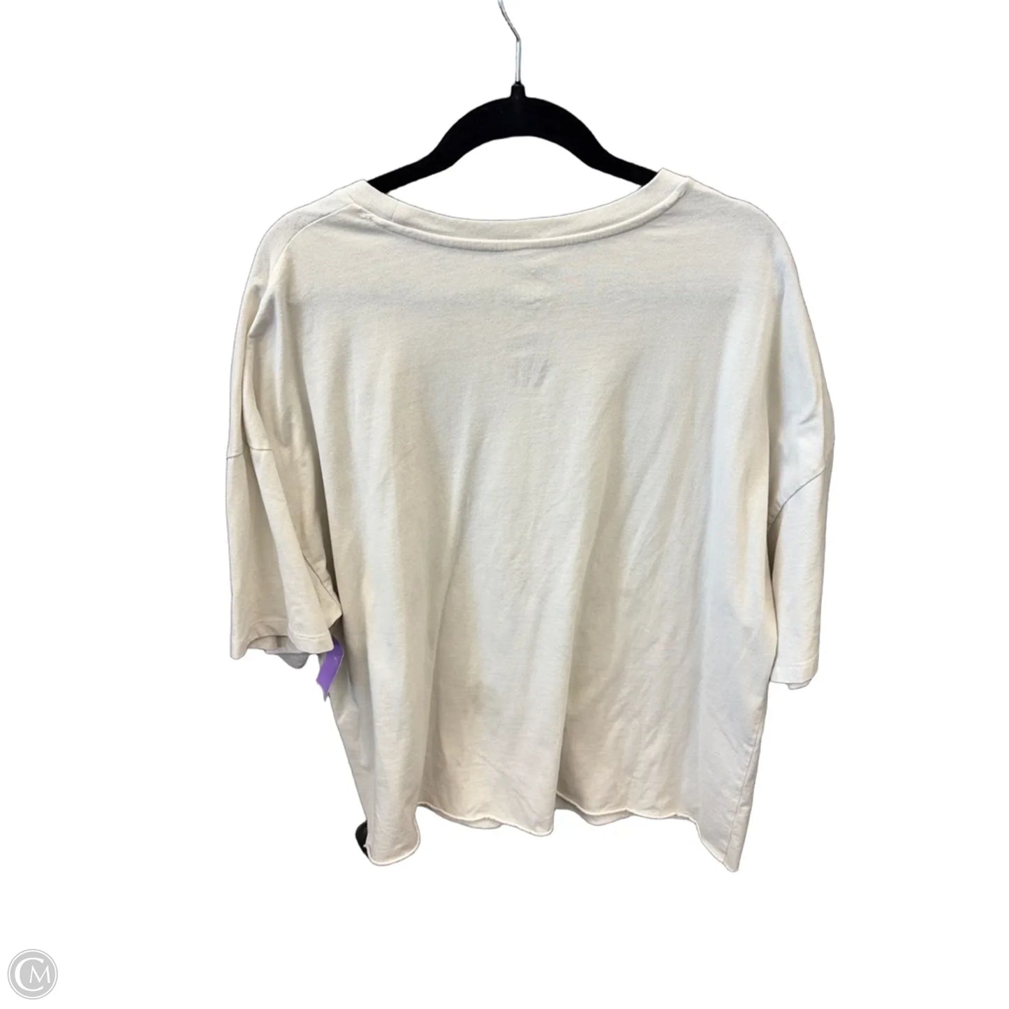 Top Short Sleeve By Clothes Mentor In Cream, Size: Xl