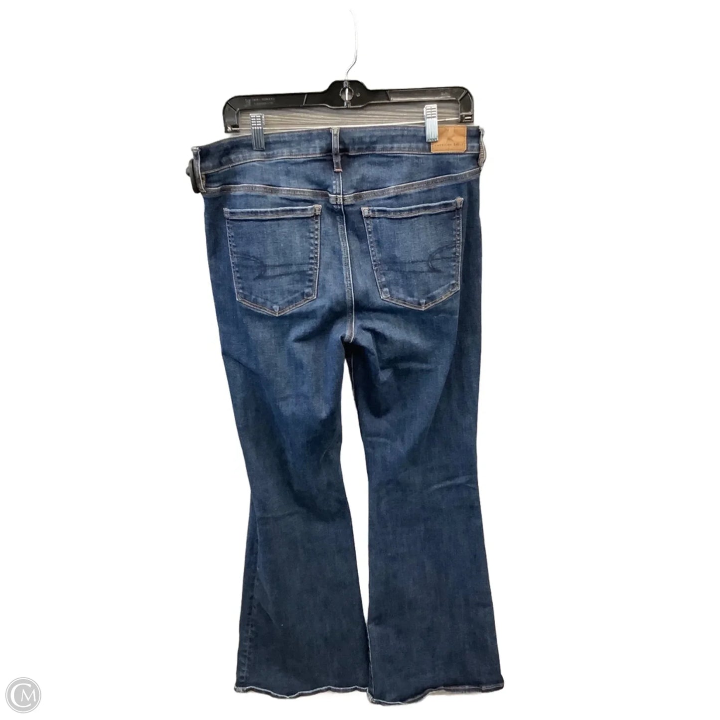 Jeans Flared By American Eagle In Blue Denim, Size: 12