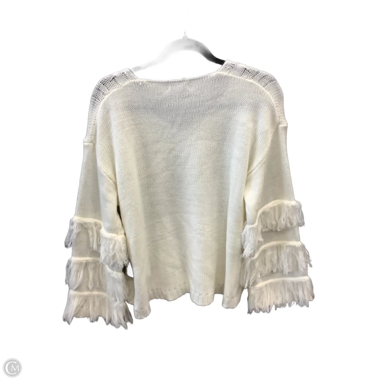 Sweater By Clothes Mentor In White, Size: S