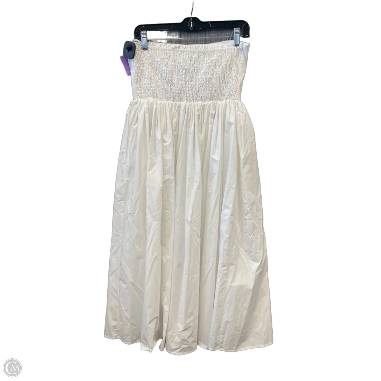 Dress Party Long By Clothes Mentor In White, Size: L