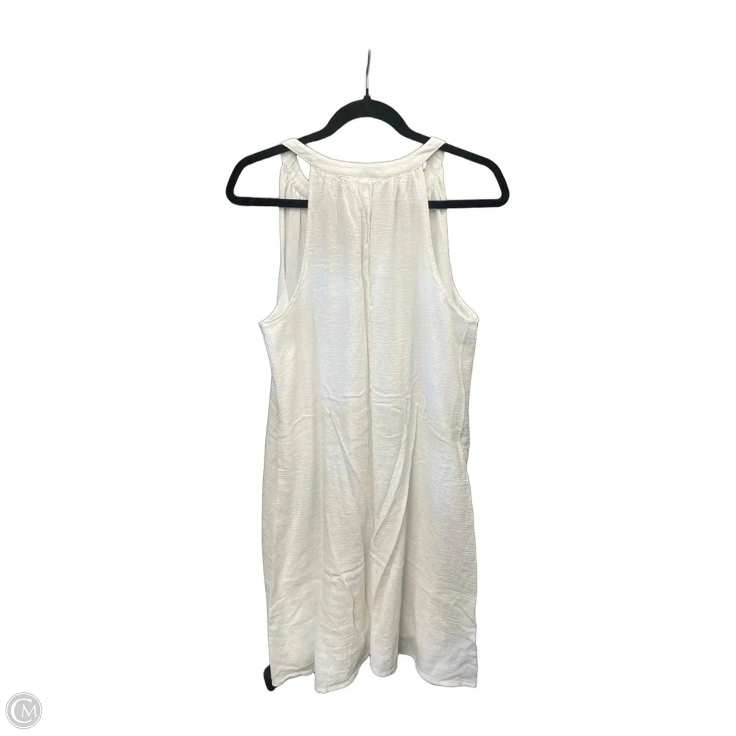 Dress Casual Midi By Garnet Hill In White, Size: M