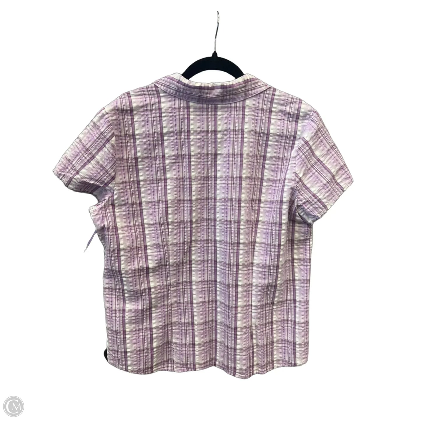 Top Short Sleeve By Croft And Barrow In Purple, Size: Xl