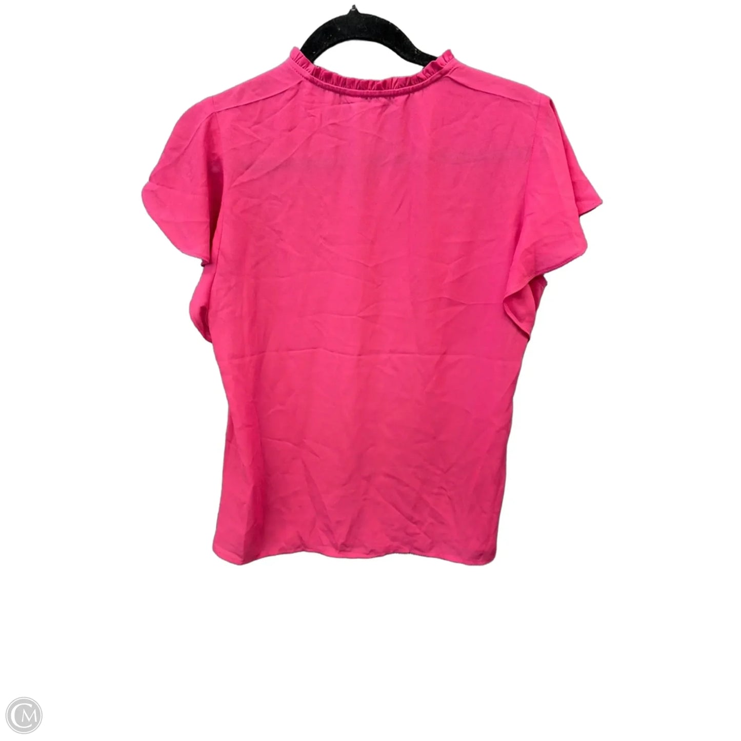 Blouse Short Sleeve By Counterparts In Pink, Size: S