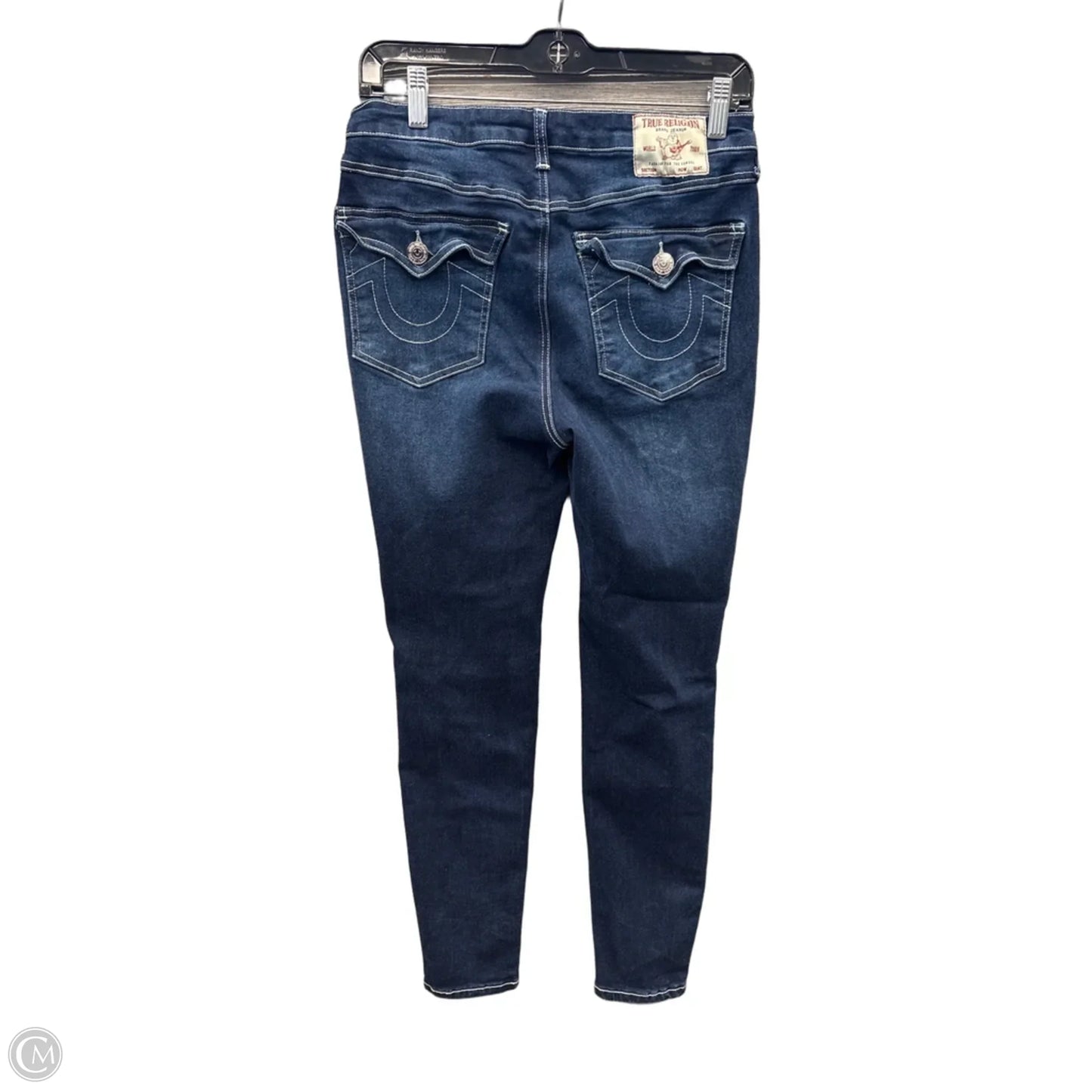Jeans Skinny By True Religion In Blue Denim, Size: 4