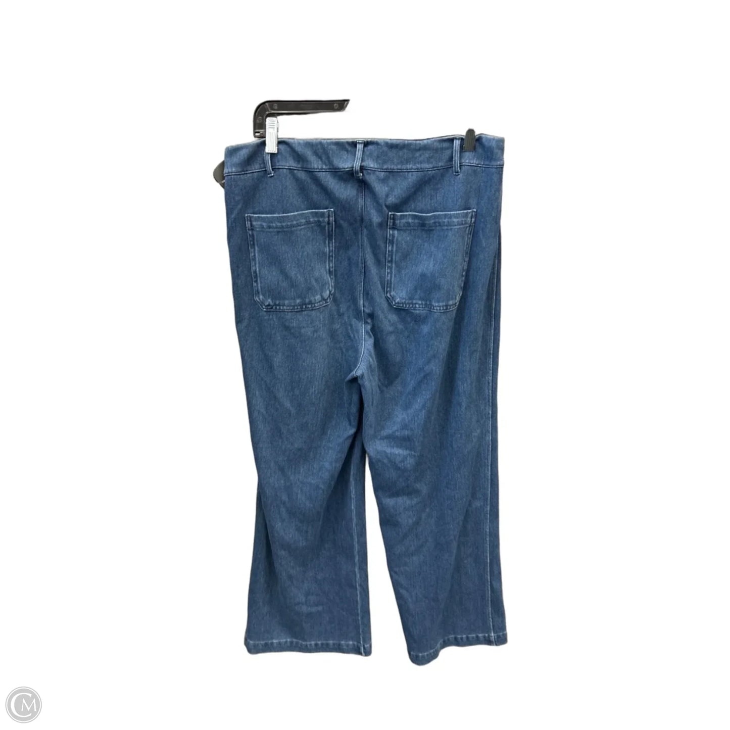 Jeans Wide Leg By Lysse In Blue Denim, Size: 14