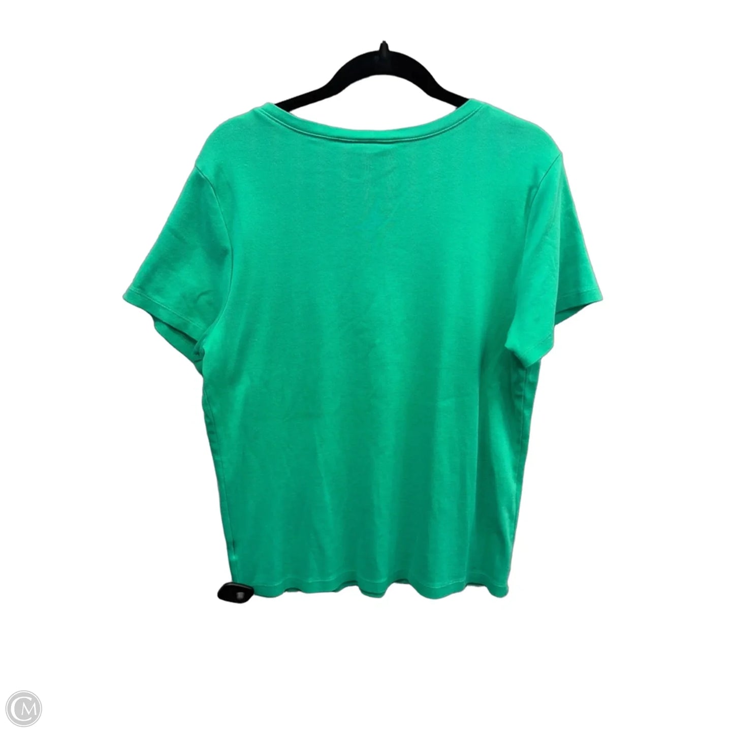 Top Short Sleeve By Karen Scott In Green, Size: Xl