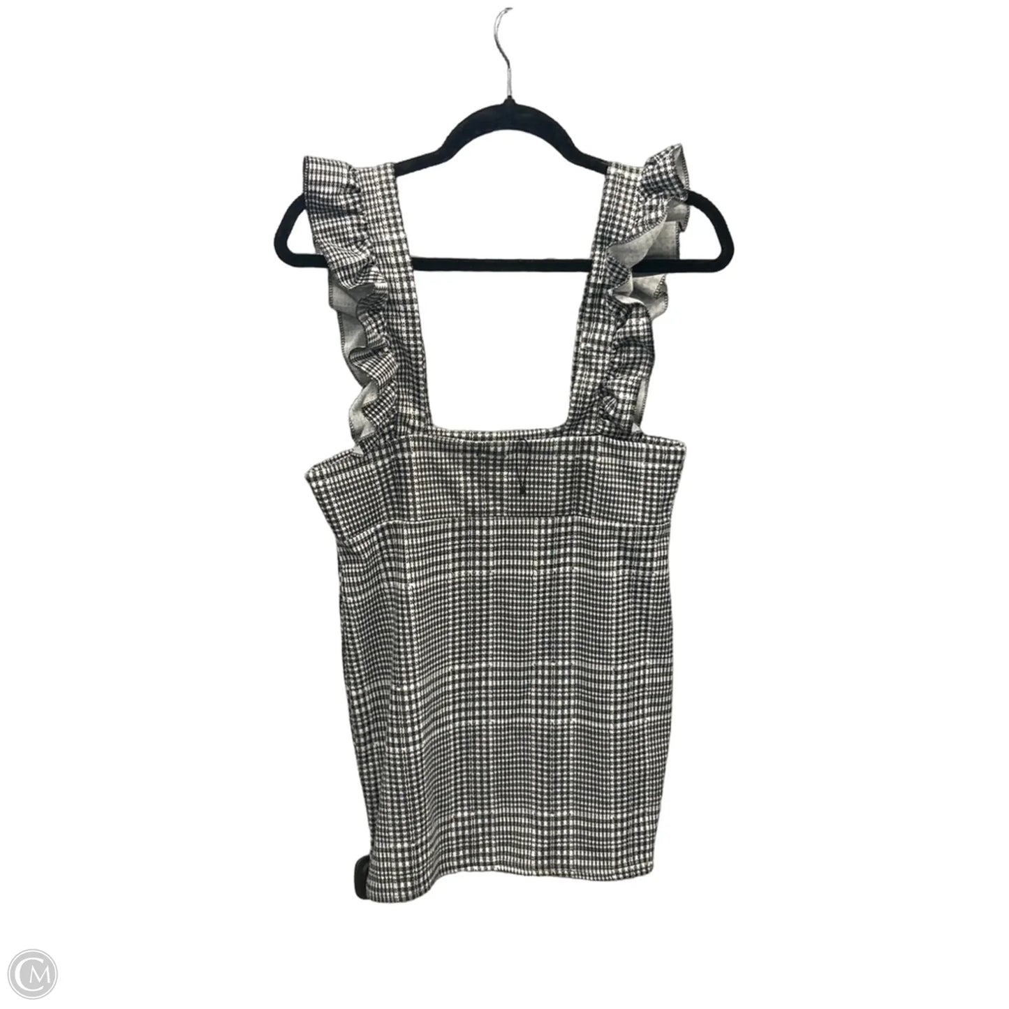 Tunic Sleeveless By Boohoo Boutique In Plaid Pattern, Size: M