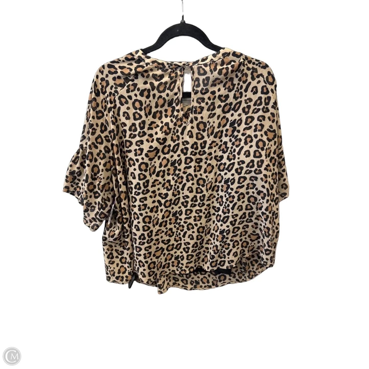 Top Short Sleeve By Ava & Viv In Animal Print, Size: 1x