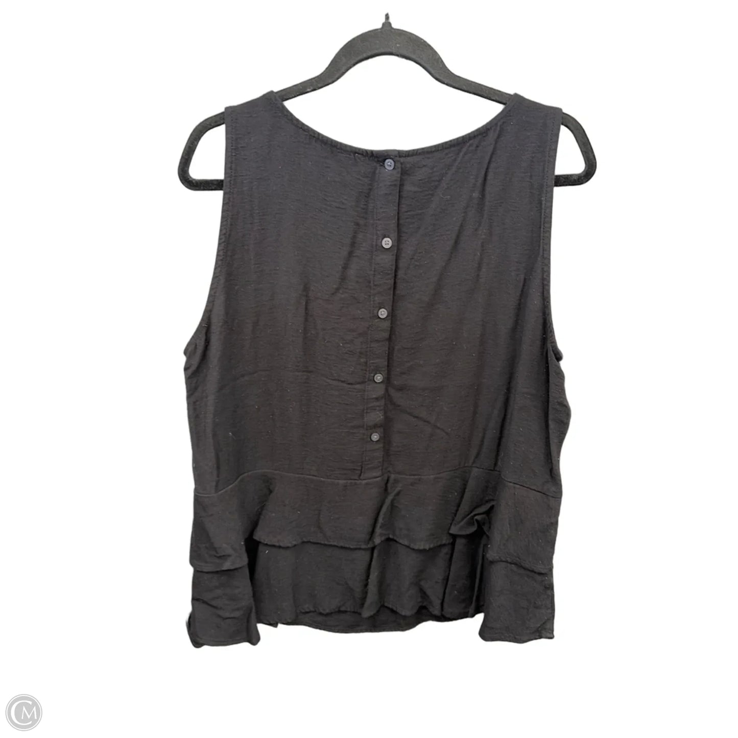 Tunic Sleeveless By Loft In Black, Size: Xl