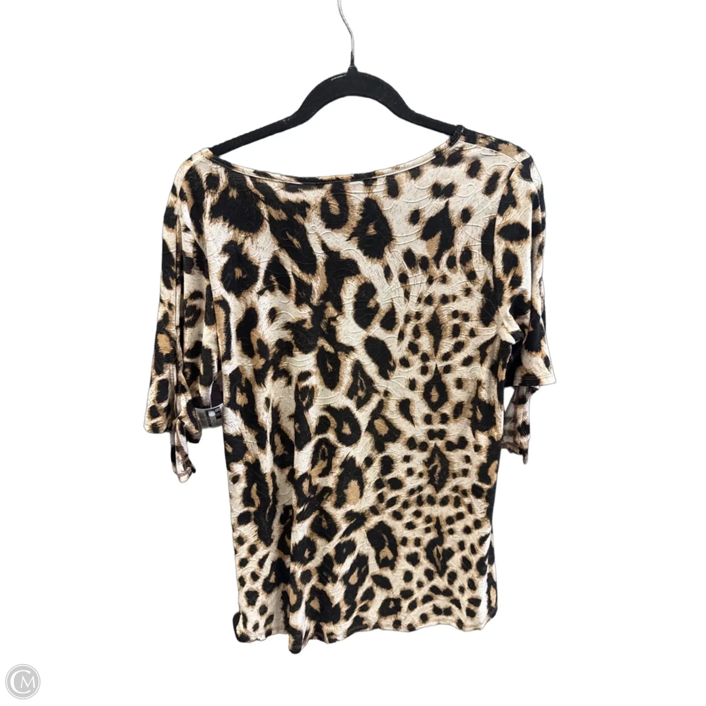 Top Short Sleeve By Clothes Mentor In Animal Print, Size: L