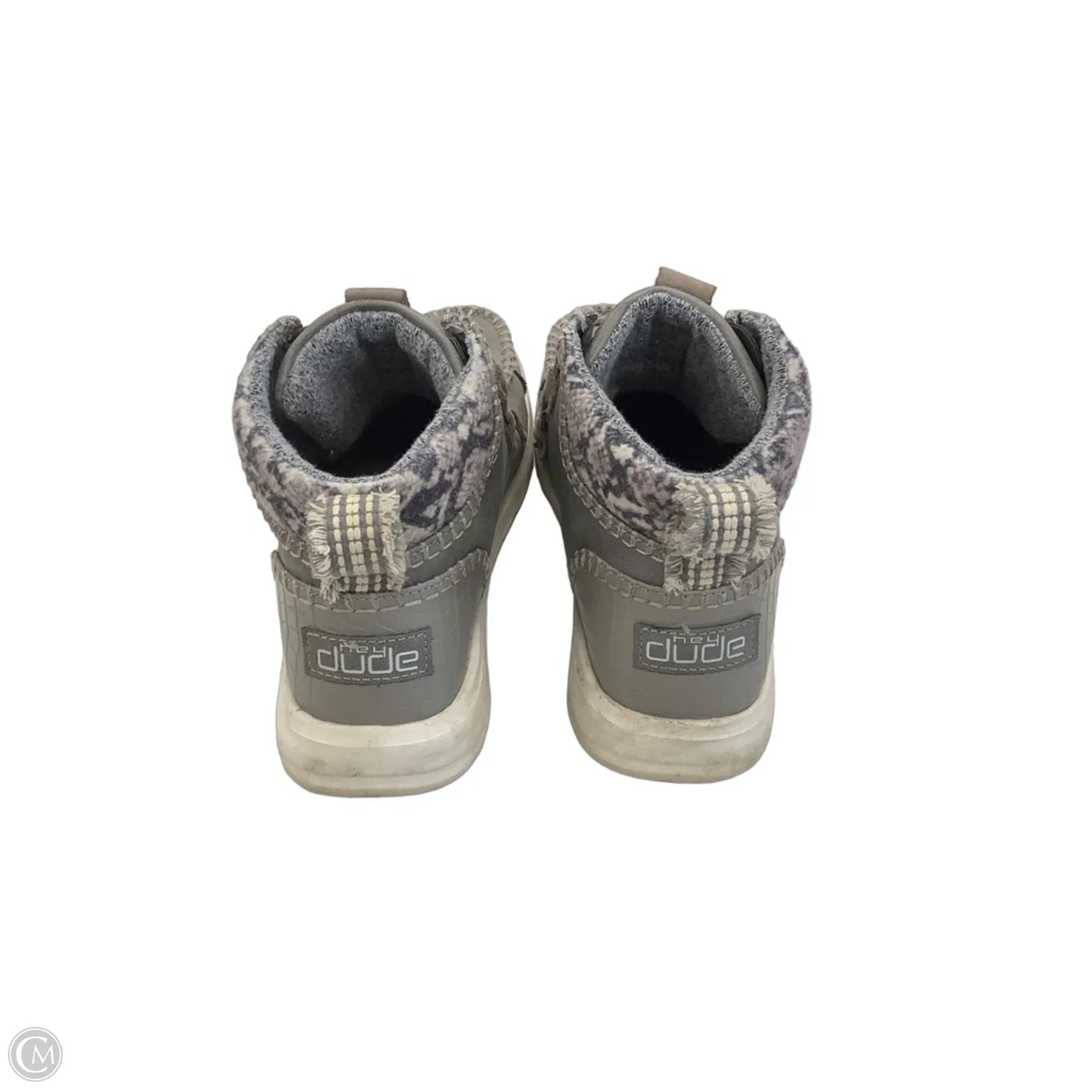 Shoes Sneakers By Hey Dude In Grey, Size: 9