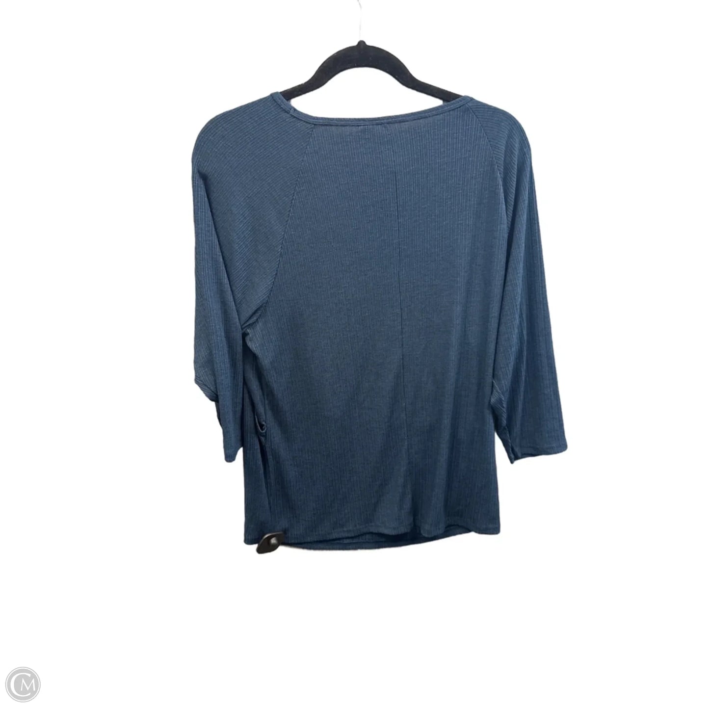 Top 3/4 Sleeve Basic By Old Navy In Blue, Size: S