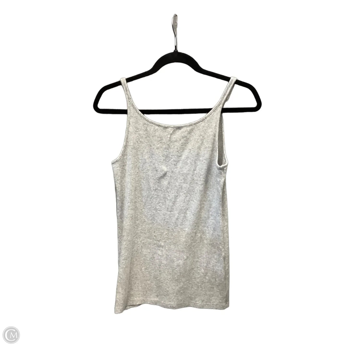 Top Sleeveless Basic By Gap In Grey, Size: M