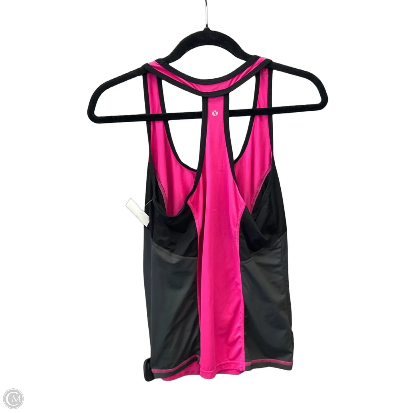 Athletic Tank Top By Xersion In Black & Pink, Size: M
