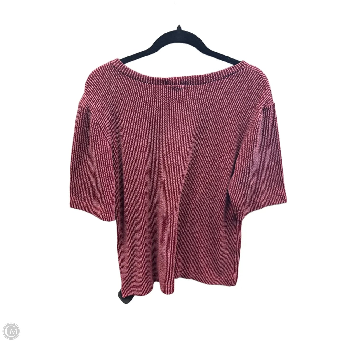Top Short Sleeve By Clothes Mentor In Red, Size: M