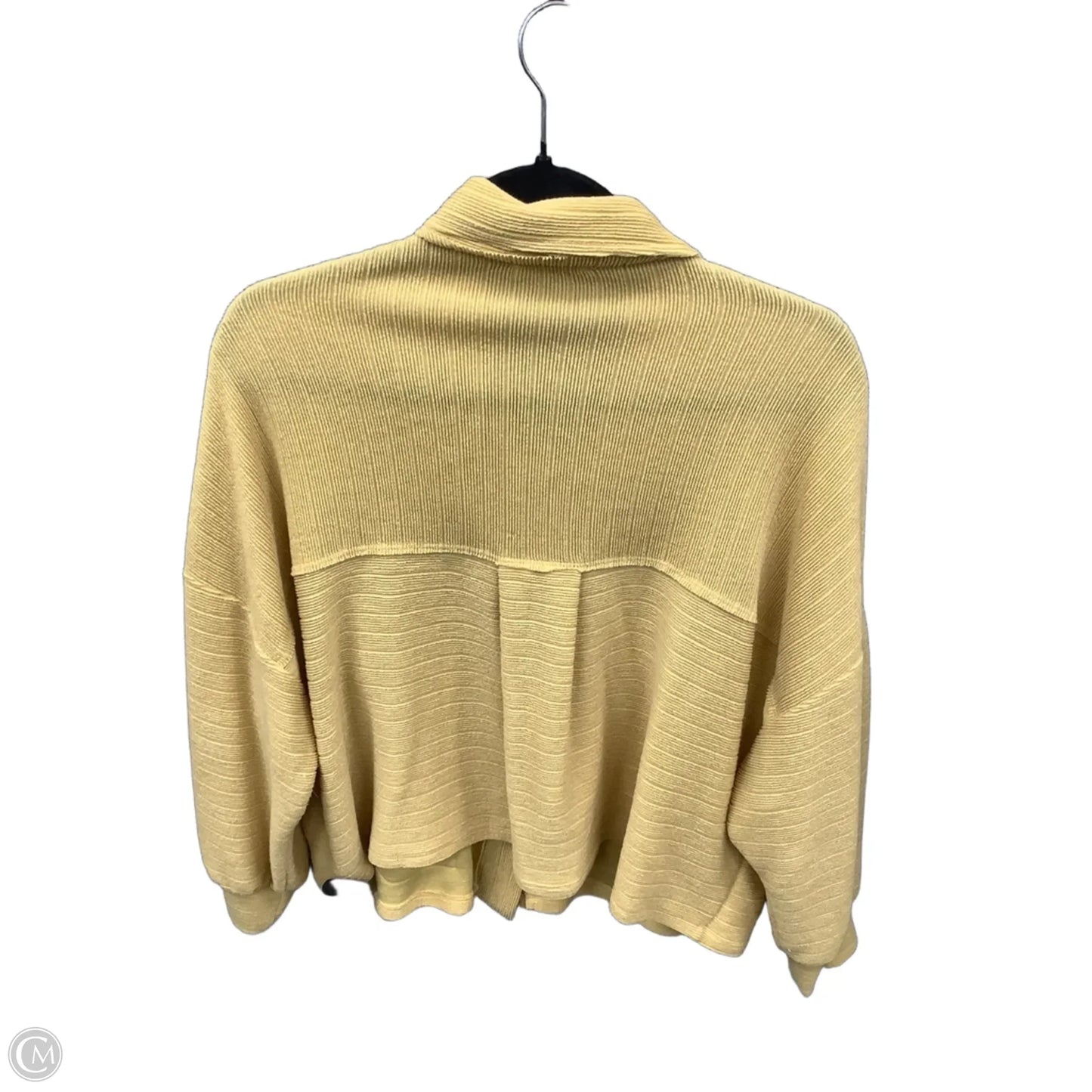 Jacket Shirt By Bucketlist In Yellow, Size: M
