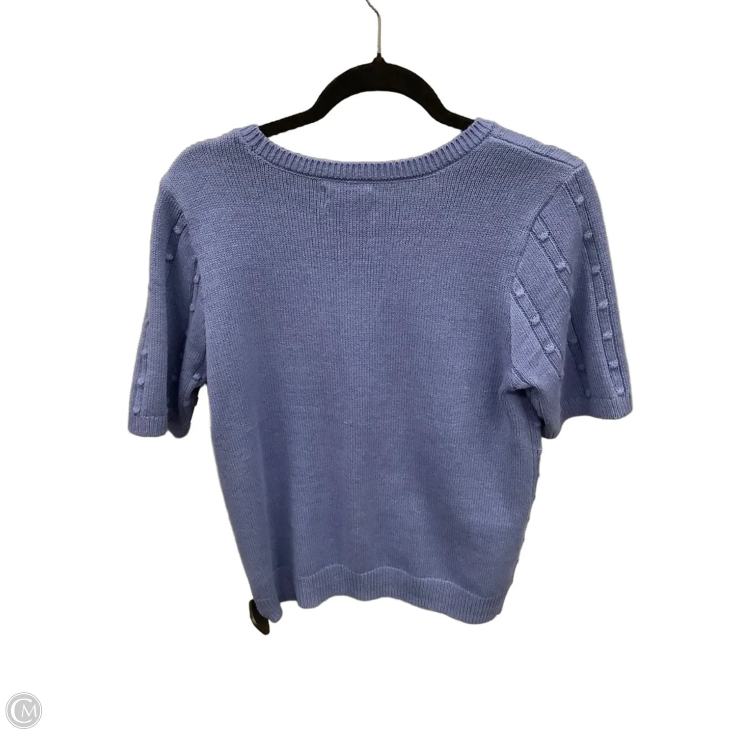 Sweater Short Sleeve By Croft And Barrow In Blue, Size: M