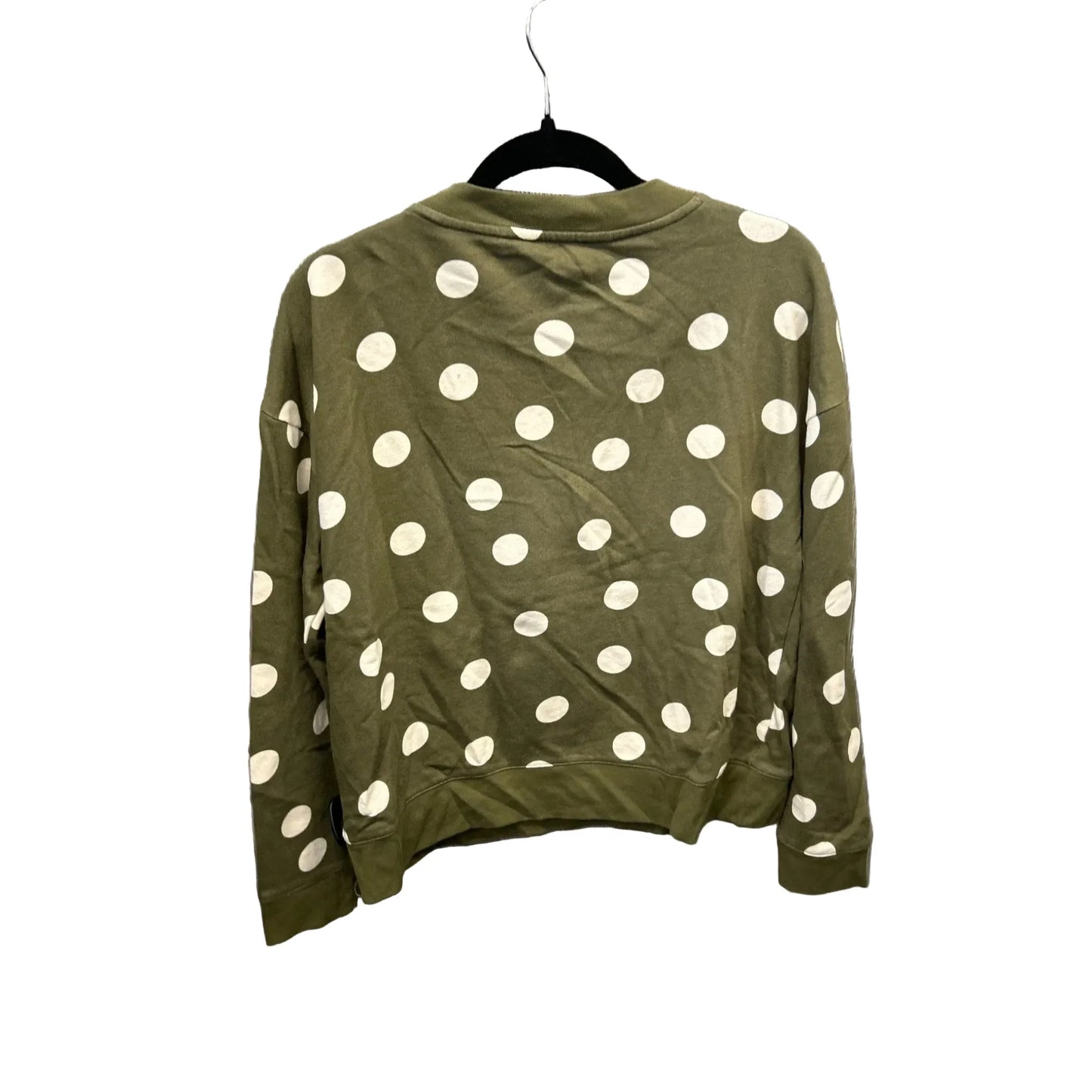 Sweatshirt Crewneck By Talbots In Polkadot Pattern, Size: M