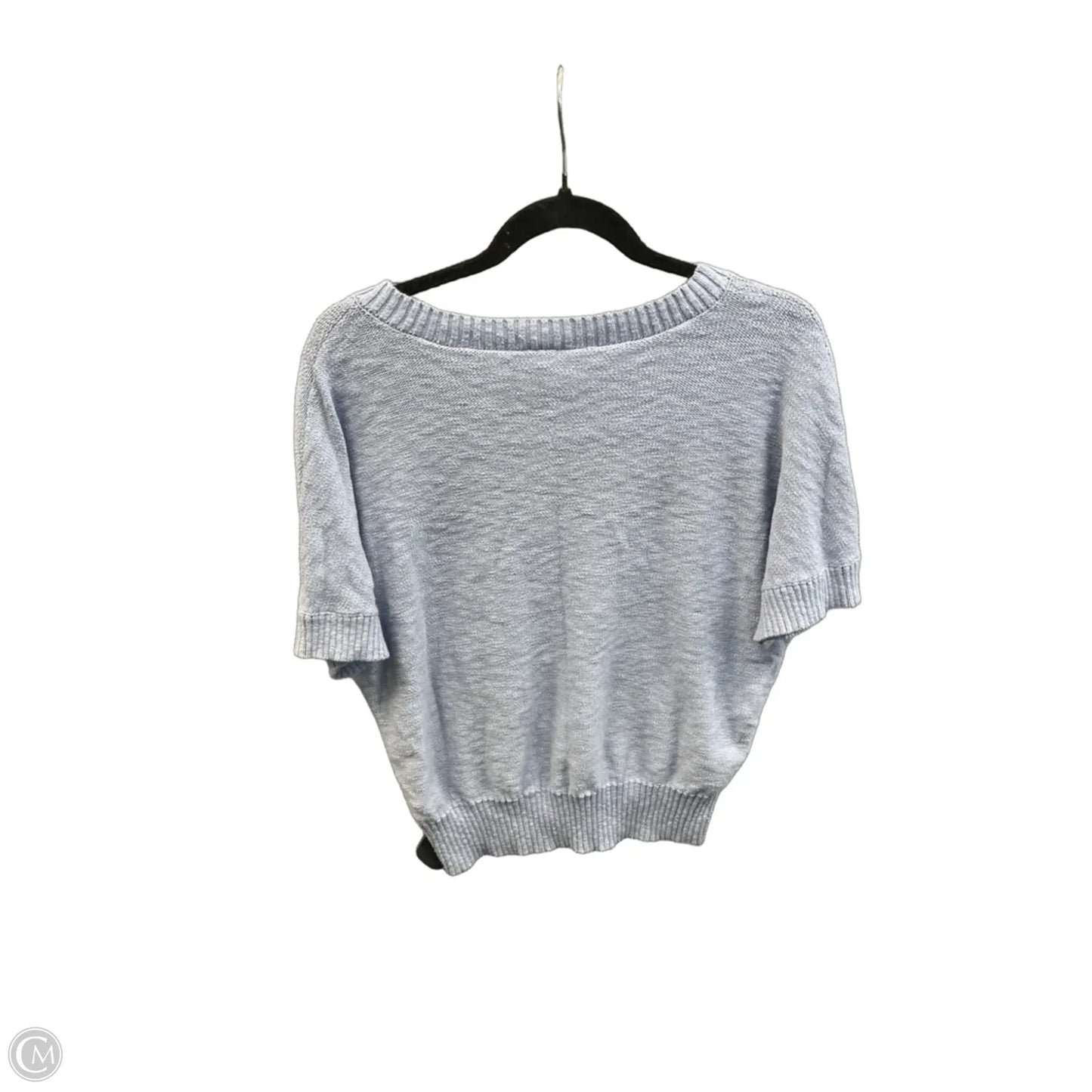 Sweater Short Sleeve By Loft In Blue, Size: L