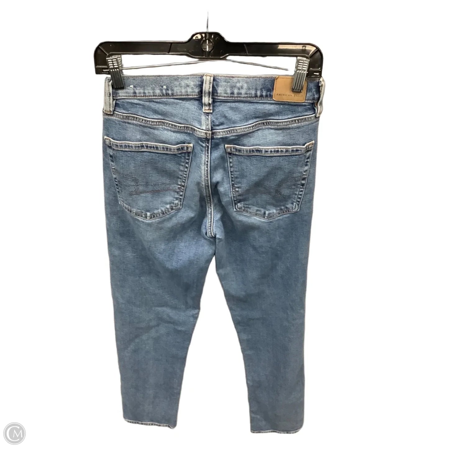 Jeans Straight By American Eagle In Blue Denim, Size: 2l