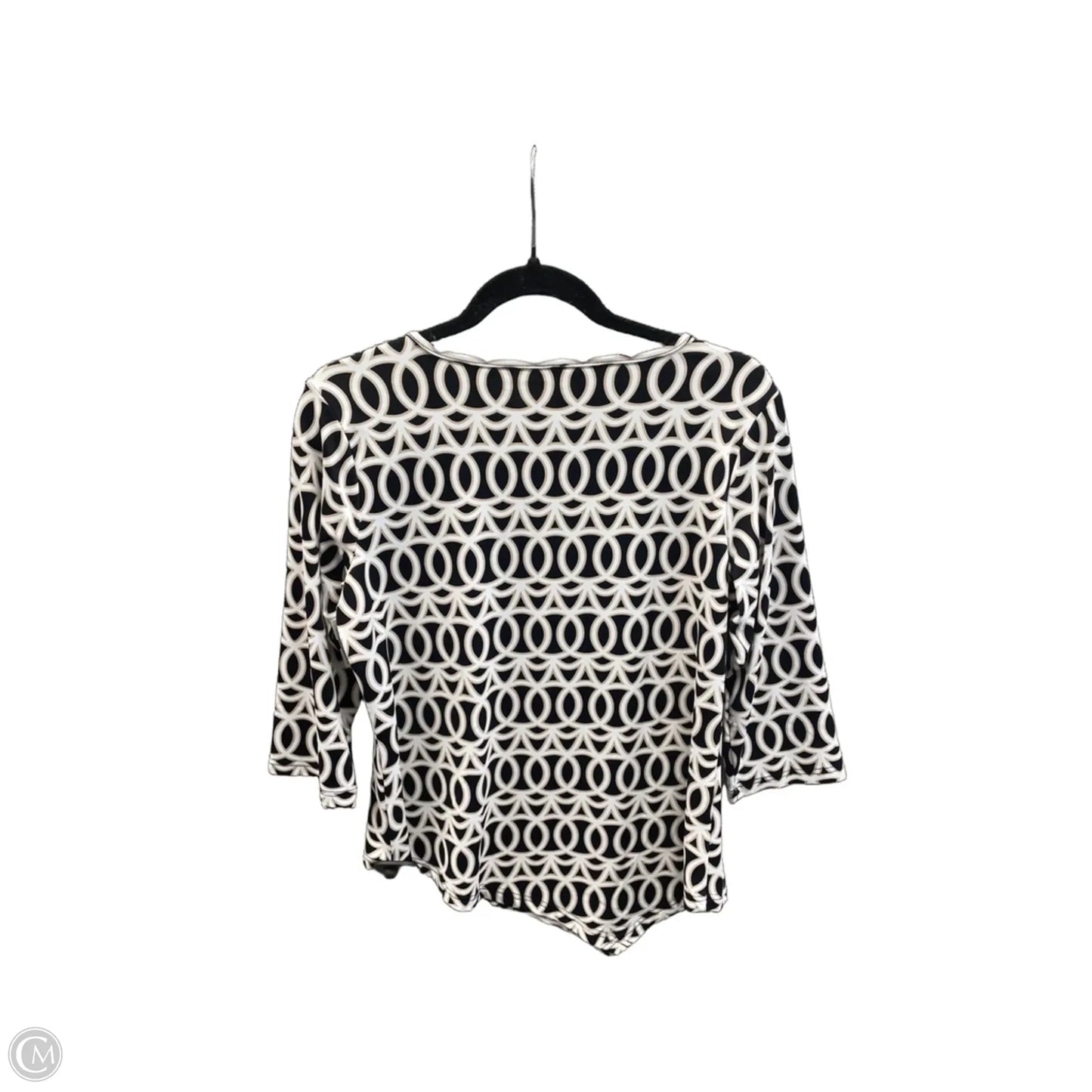 Tunic 3/4 Sleeve By Lulu B In Black, Size: S