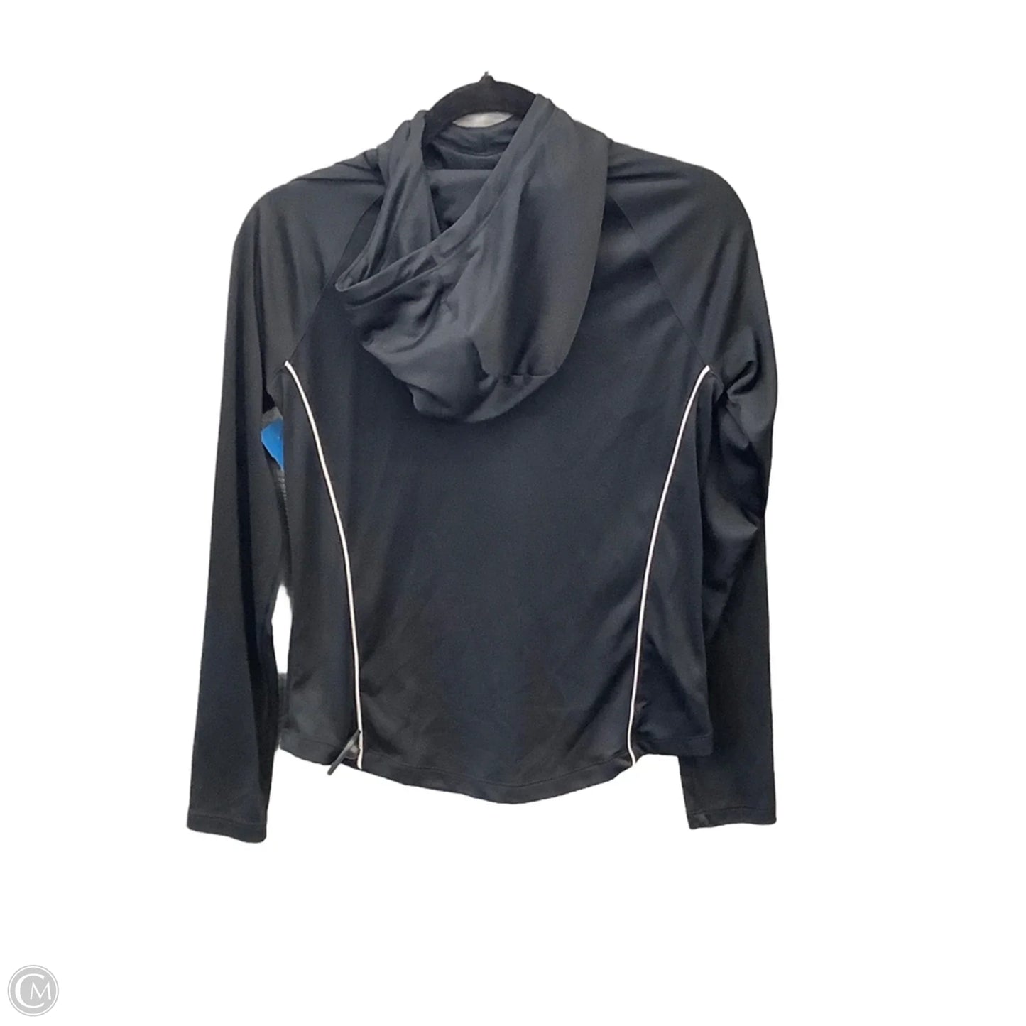 Athletic Top Long Sleeve Hoodie By Under Armour In Black, Size: S