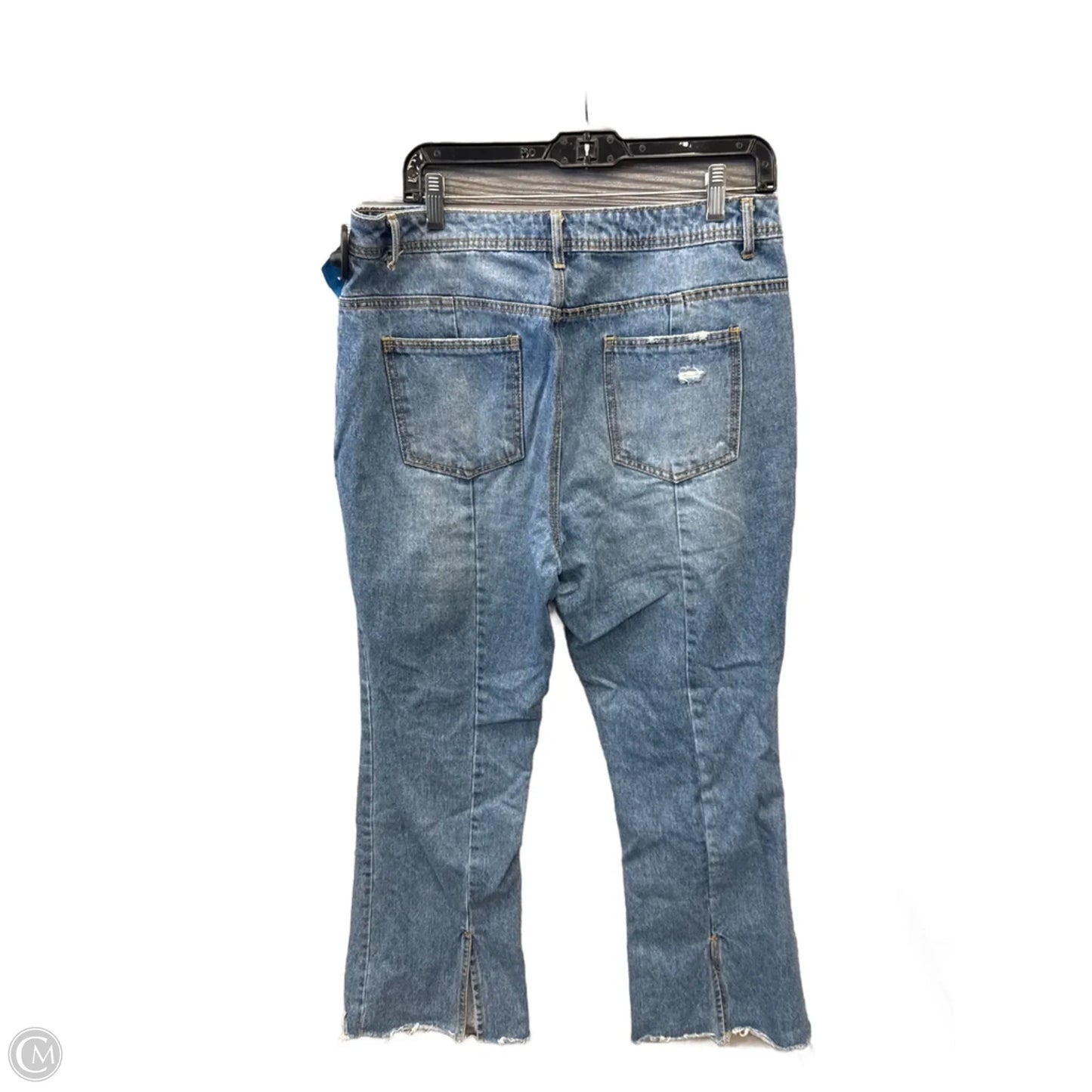 Jeans Flared By Versona In Blue Denim, Size: 12