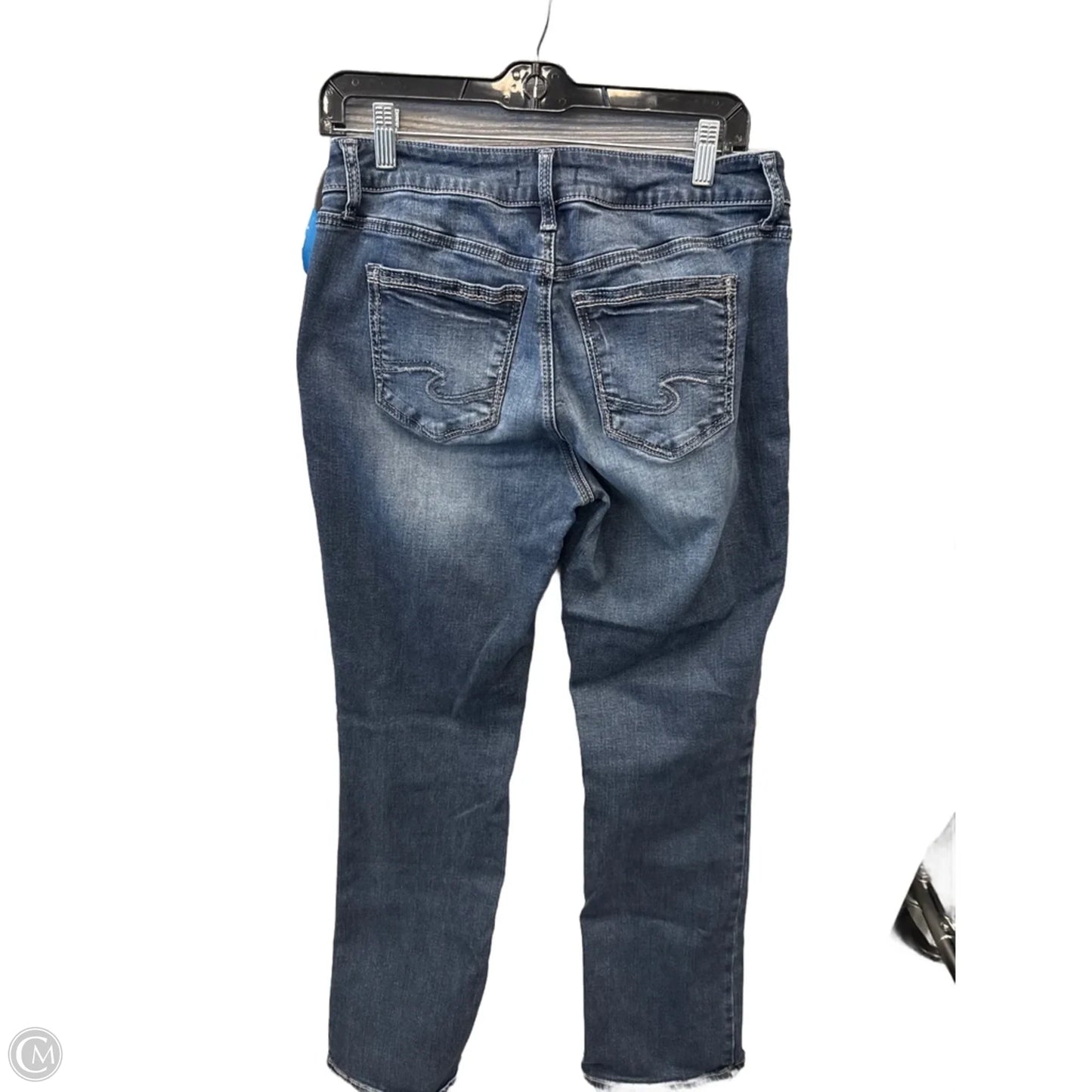 Jeans Boot Cut By Silver In Blue Denim, Size: 12