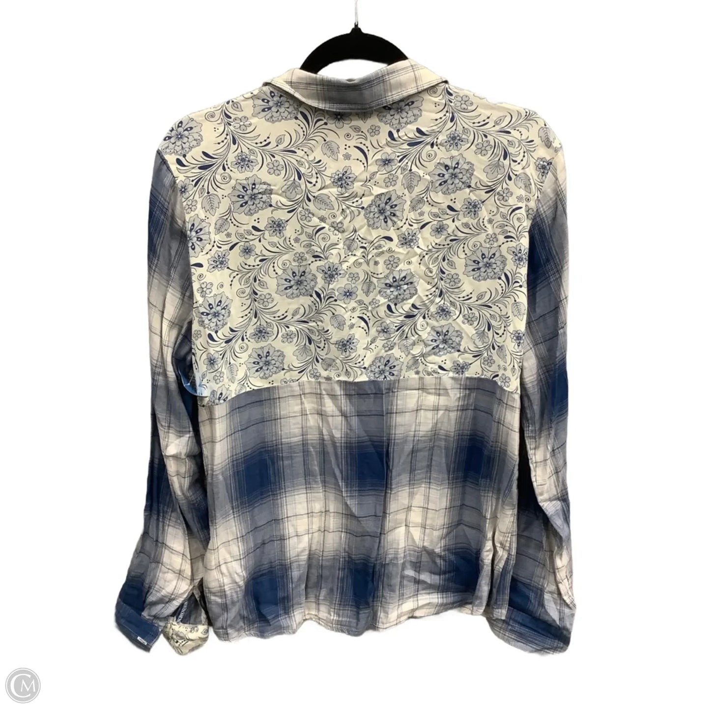 Top Long Sleeve By Maurices In Blue, Size: M